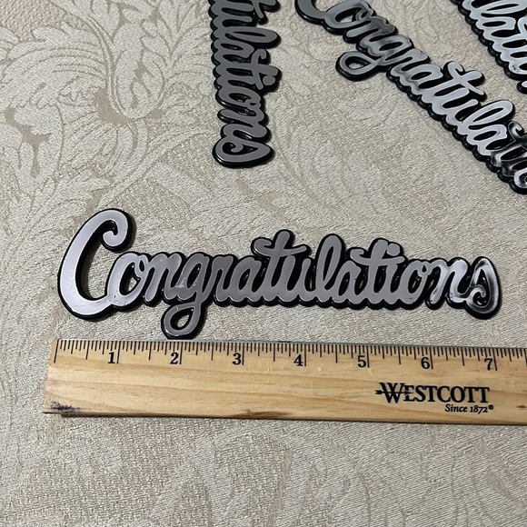 Congratulations 10 piece cake topper decoration piece for anything cakes baskets - Picture 9 of 10
